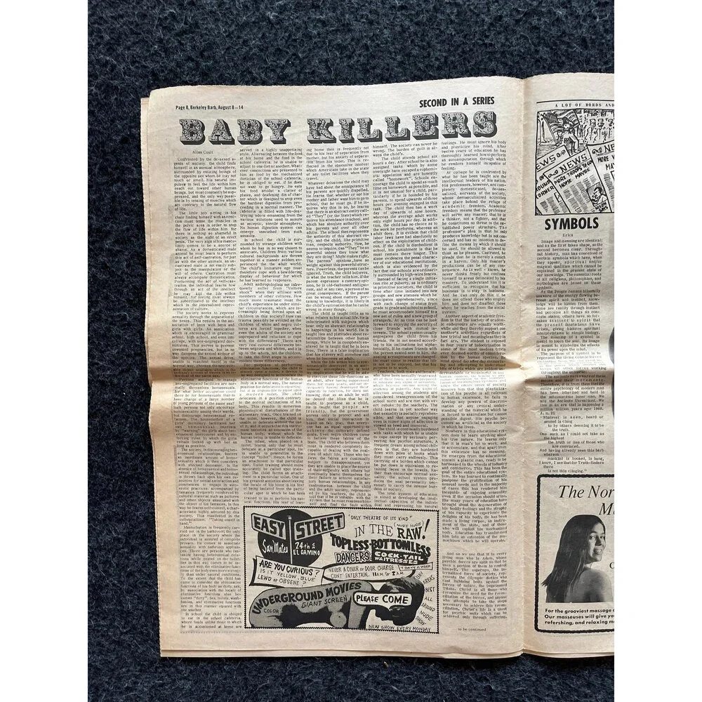 1970s Berkeley Bark CounterCulture, Black Panther Party, Underground Newspaper,